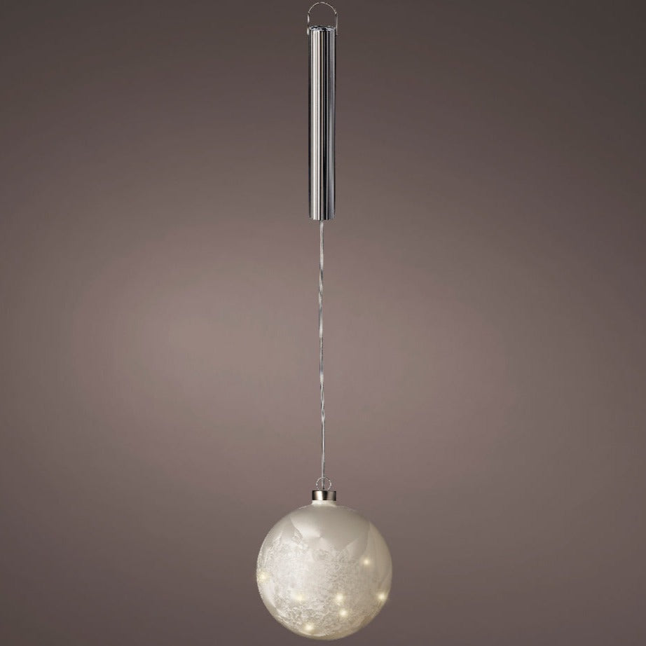 Lumineo Micro LED 14cm Frosted Ball Decoration