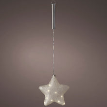 Load image into Gallery viewer, Lumineo Micro LED 20cm Frosted Star Decoration
