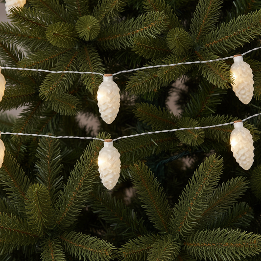 Lumineo Micro LED Frosted Pinceone Christmas String Lights