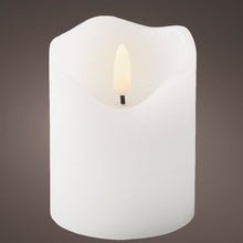 Load image into Gallery viewer, White Wave Top LED Wax Candle 9cm
