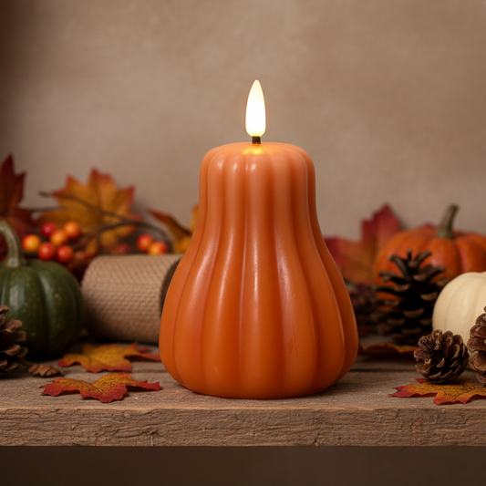 Pumpkin LED Wick Wax Candle