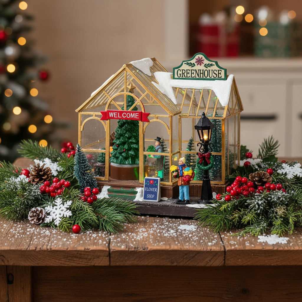 Christmas Green House LED Decoration