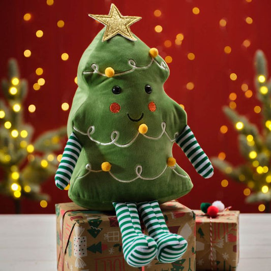 Jingle and Joy Christmas Tree Doorstop
