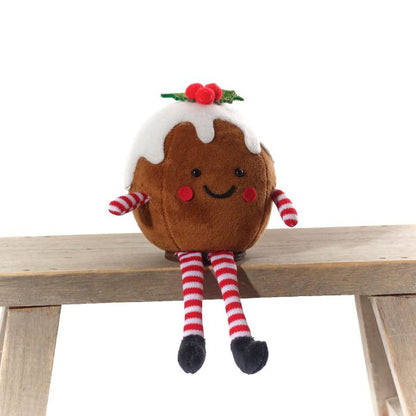 Christmas Pudding Fabric Shelf Sitter