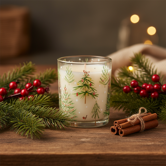 Christmas Gingerbread Scented Tree Design Scented Candle