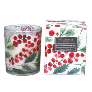 Red Berry Design Scented Christmas Candle