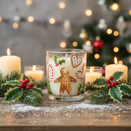 Christmas Gingerbread Design Scented Candle
