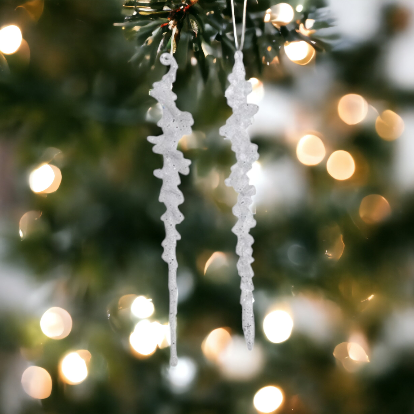 Jack Frost Icicle Christmas Tree Decorations