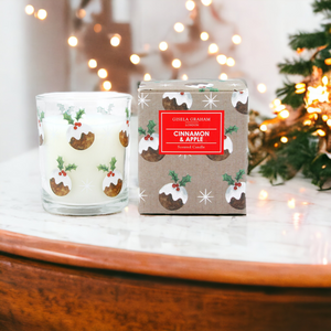 Christmas Pudding Design Scented Candle