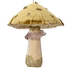Velvet Mushroom Hanging Christmas Tree Decorations
