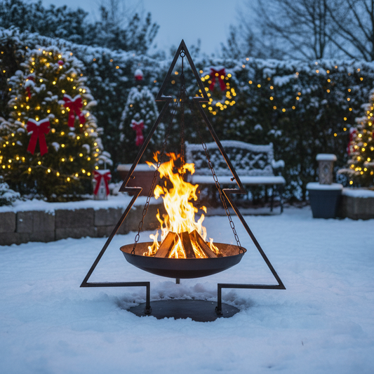 Christmas Tree Design Hanging Fire Pit