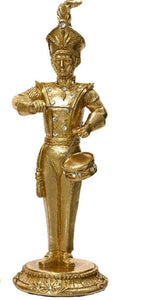 Set of 2 Gold Nutcracker Soldiers