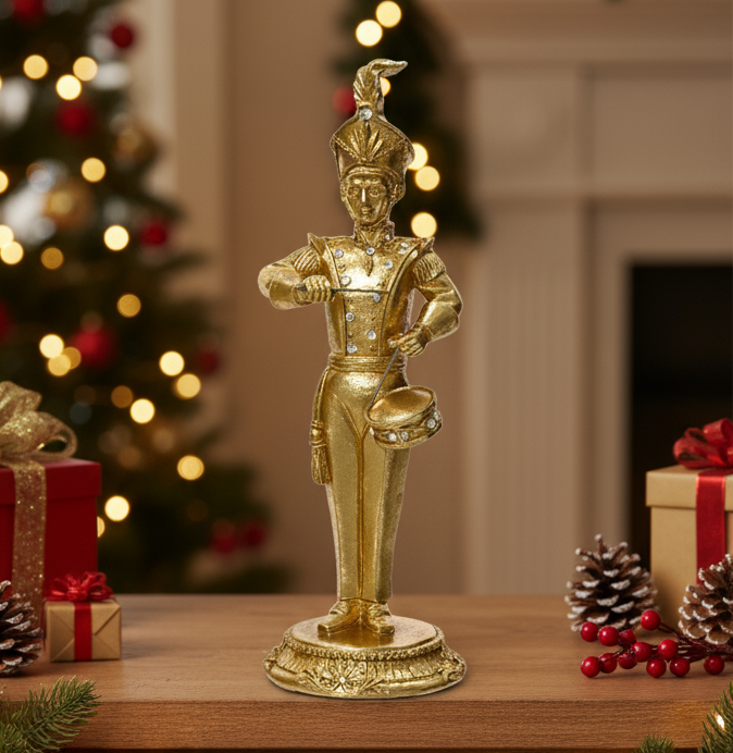 Gold Christmas Nutcracker Soldier