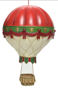 Christmas Hot Air Balloon Decoration 25.5cm