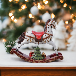 Vintage Style Rocking Horse Christmas Ornament