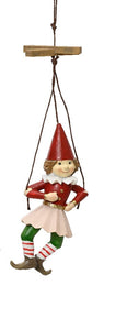 Hanging Puppet Style Doll 11cm Christmas Decoration
