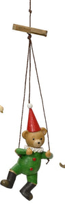 Hanging Puppet Style Teddy Bear 10cm