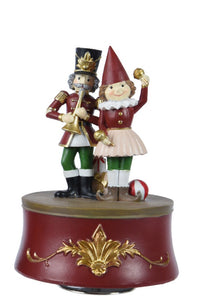 Nutcracker with Puppet Christmas Music Box