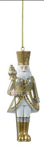 Load image into Gallery viewer, Gold and Silver Santa Soldier Hanging Decoration
