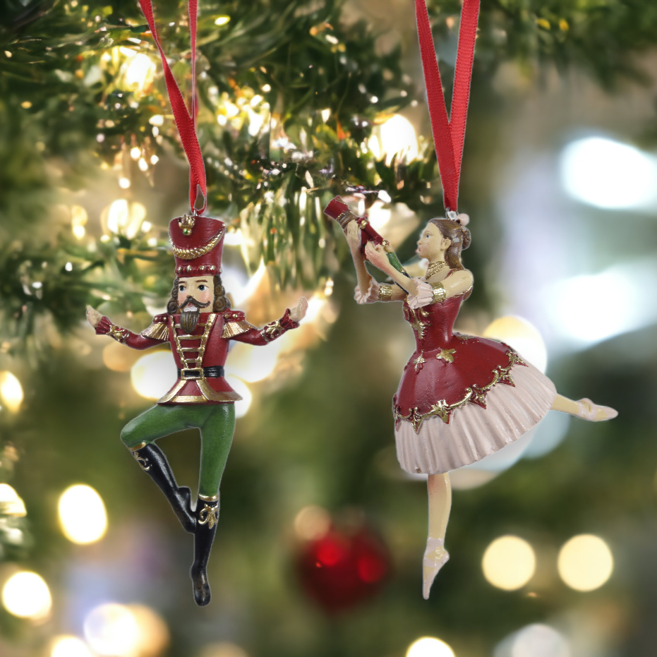 Nutcracker and Ballet Dancer Hanging Decorations