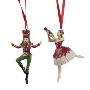 Nutcracker and Ballet Dancer Hanging Decorations