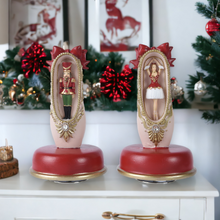 Load image into Gallery viewer, Ballet Dancer in Ballet Shoe Christmas Music Box
