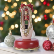 Load image into Gallery viewer, Nutcracker in Ballet Shoe Christmas Music Box
