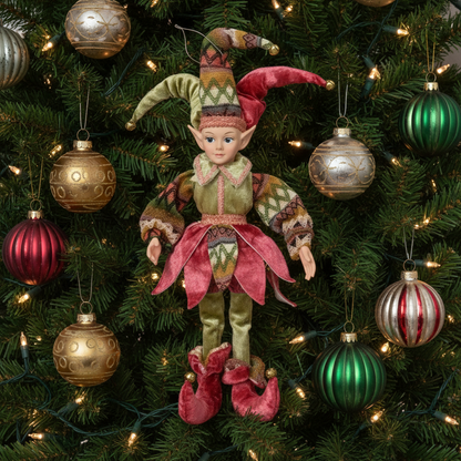 Jester Elf  Christmas Decoration