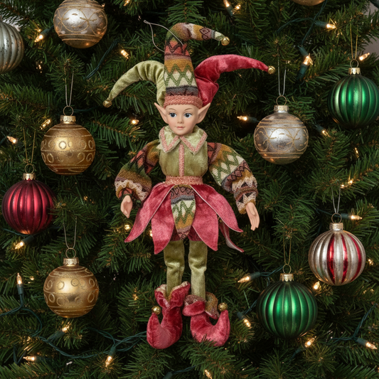 Jester Elf  Christmas Decoration