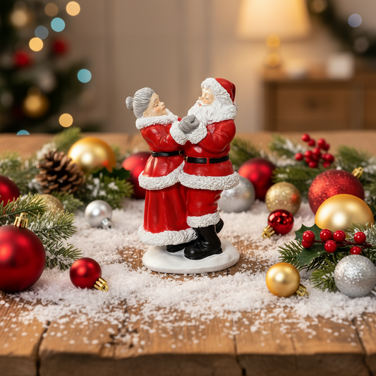 Mr and Mrs Claus Christmas Ornament 16cm