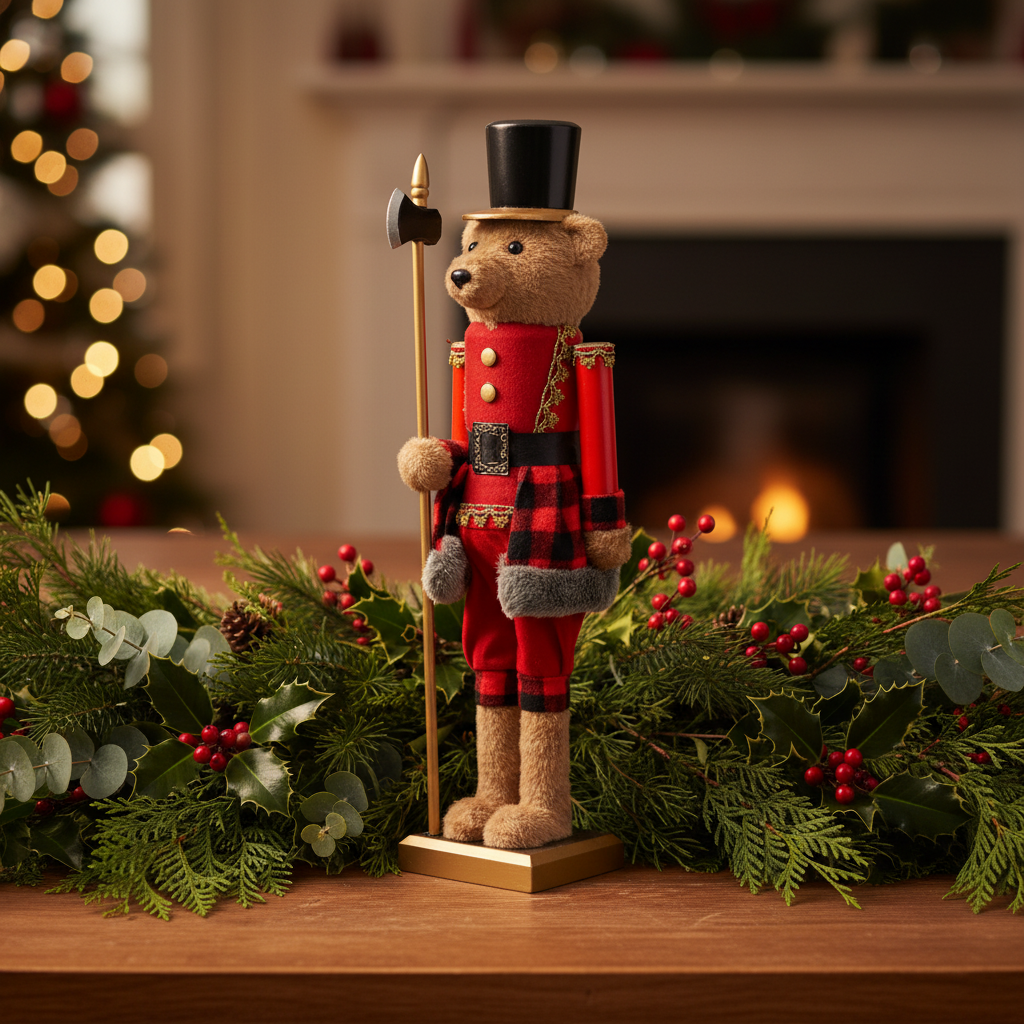 Nutcracker Bear Christmas Ornament Decoration 78cm