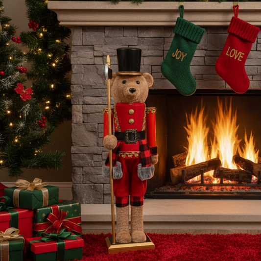 Nutcracker Bear Christmas Ornament Decoration 78cm