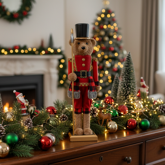 Nutcracker Bear Christmas Ornament Decoration 58cm