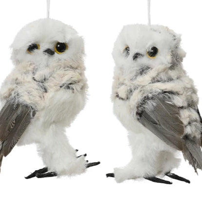 White Owl Hanging Decoration Assorted