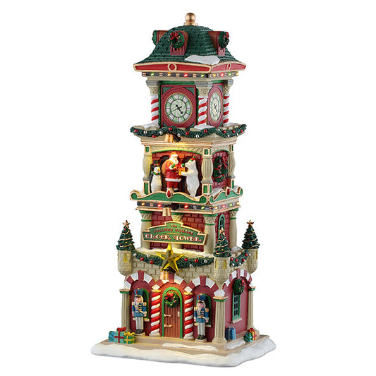 Lemax The Village Square Clock Tower