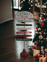 Load image into Gallery viewer, Large 1.2M North Pole Village Christmas Sign
