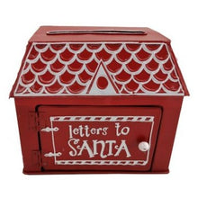 Load image into Gallery viewer, Christmas Gingerbread House Letters To Santa Red Post Box
