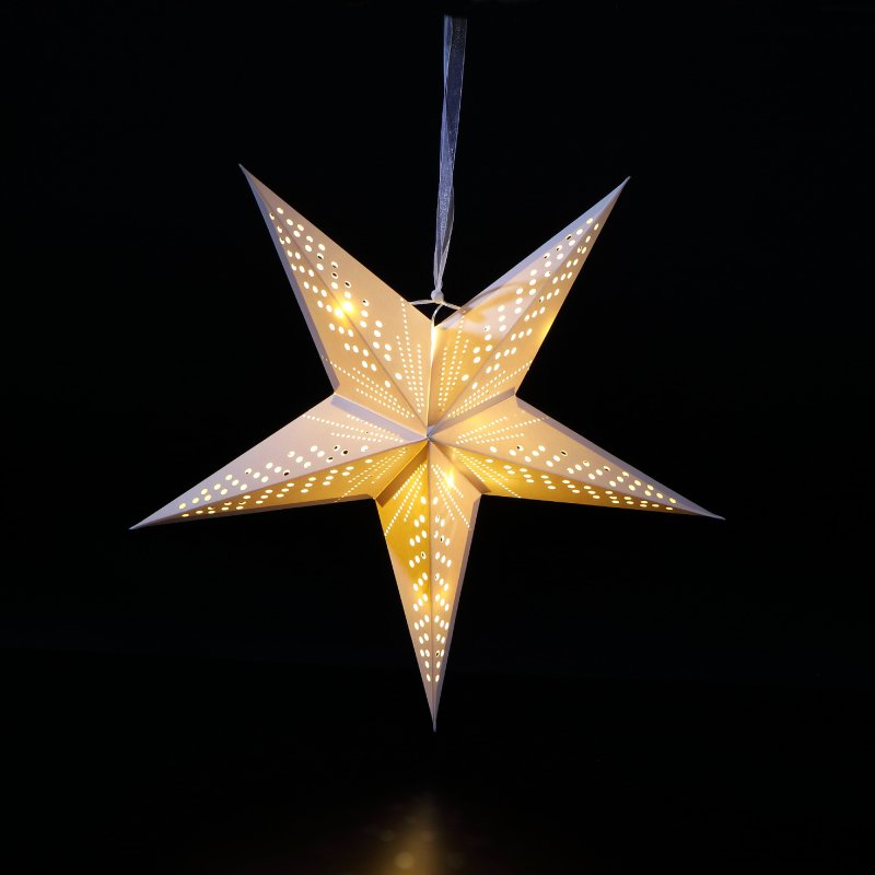 40cm LED Shooting Star Paper Christmas Decoration
