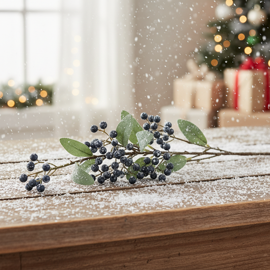 Blueberries with Foliage Christmas Spray