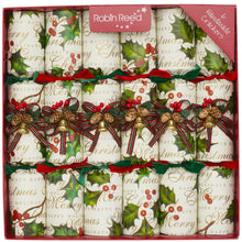 Load image into Gallery viewer, Robin Reed 6 Holly Bells Handmade Crackers
