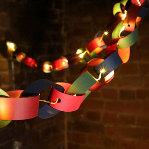 DIY Paper Chain Flexi Light Festive Garland