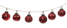 Load image into Gallery viewer, Red Glass Bauble Garland
