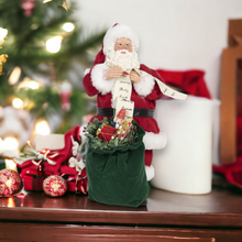 Load image into Gallery viewer, Santa Claus Doll with Gifts Sack And List
