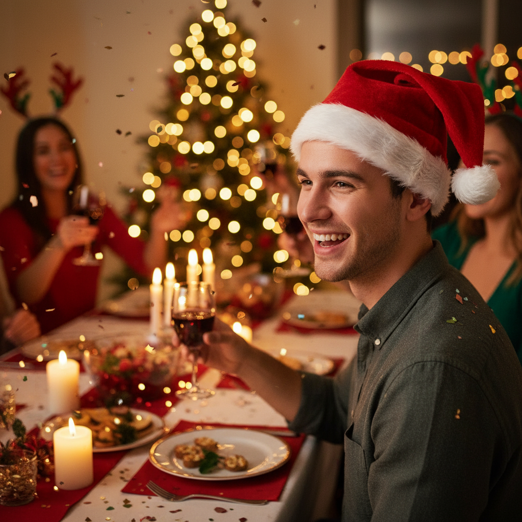 Plush Christmas Santa Hat