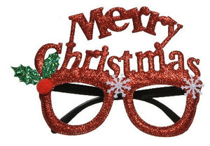 Merry Christmas Novelty Glasses