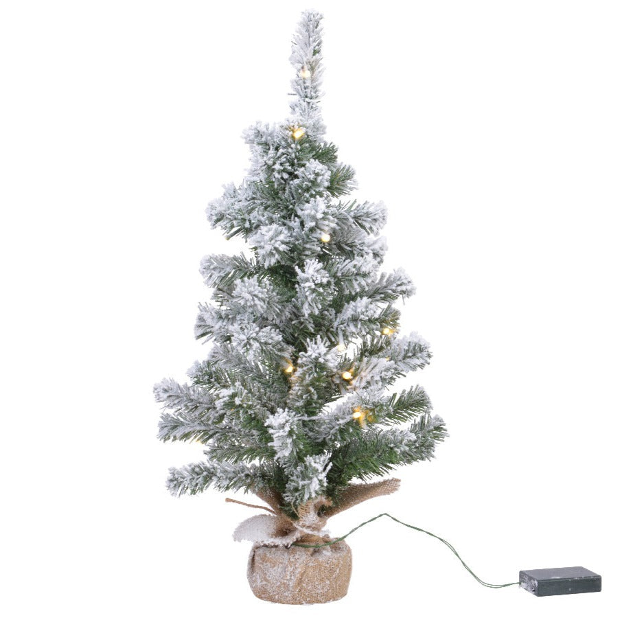 Snowy Imperial Pre-Lit Mini Christmas Tree 45cm