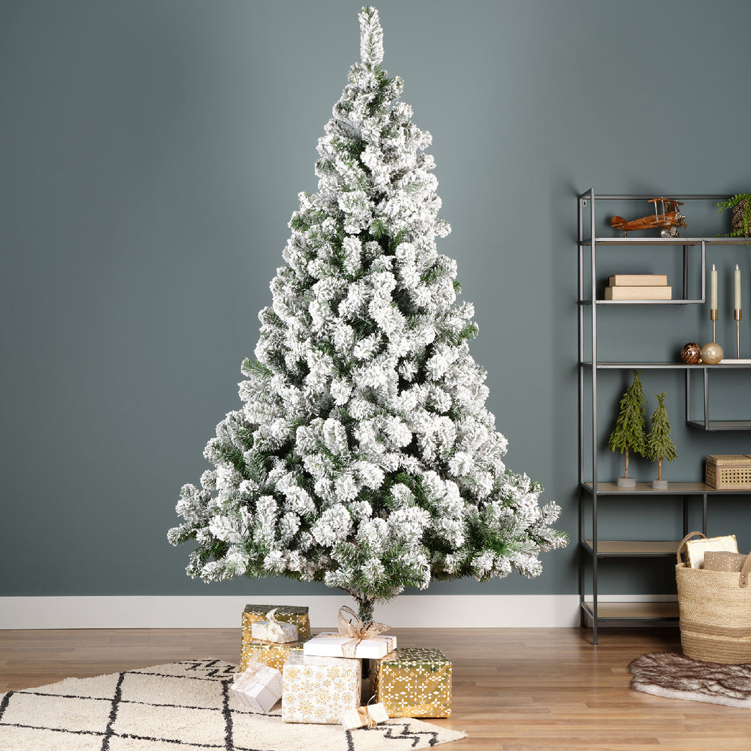 Everlands Snowy Imperial Pine Christmas Tree 7ft/210cm