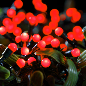 Noma 200 Red LED Berry Battery Lights