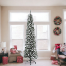 Load image into Gallery viewer, Everlands Snowy Pencil Pine 210cm/7ft Christmas Tree
