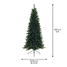 Load image into Gallery viewer, Everlands Lodge Pine Slim Christmas Tree 6ft/180 cm
